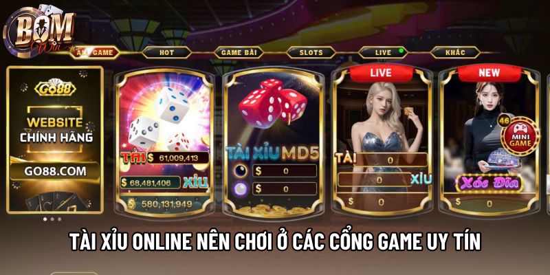 Tài xỉu online nên chơi ở các cổng game uy tín Tài xỉu online nên chơi ở các cổng game uy tín